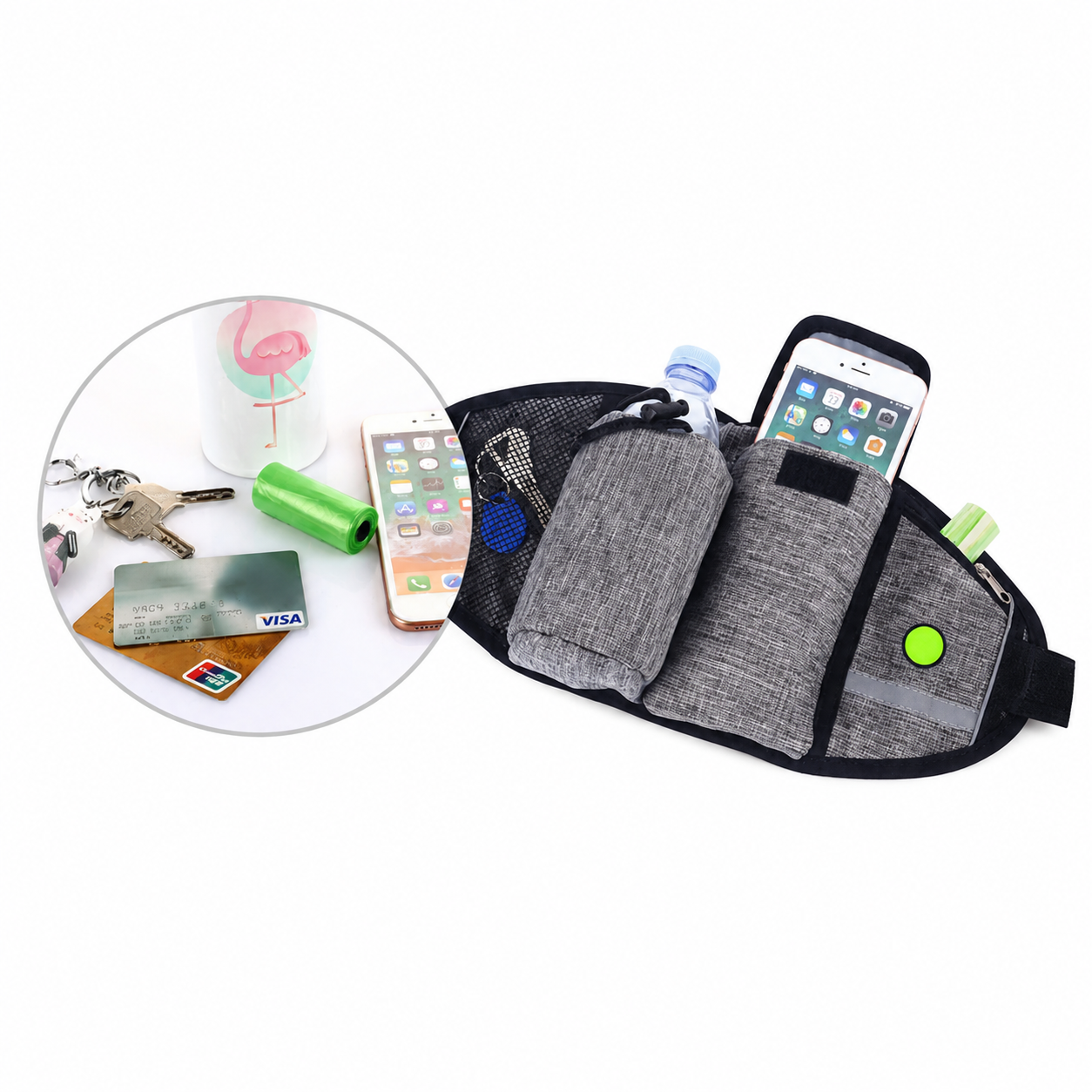 Hands-Free Dog Walking Waist Harness