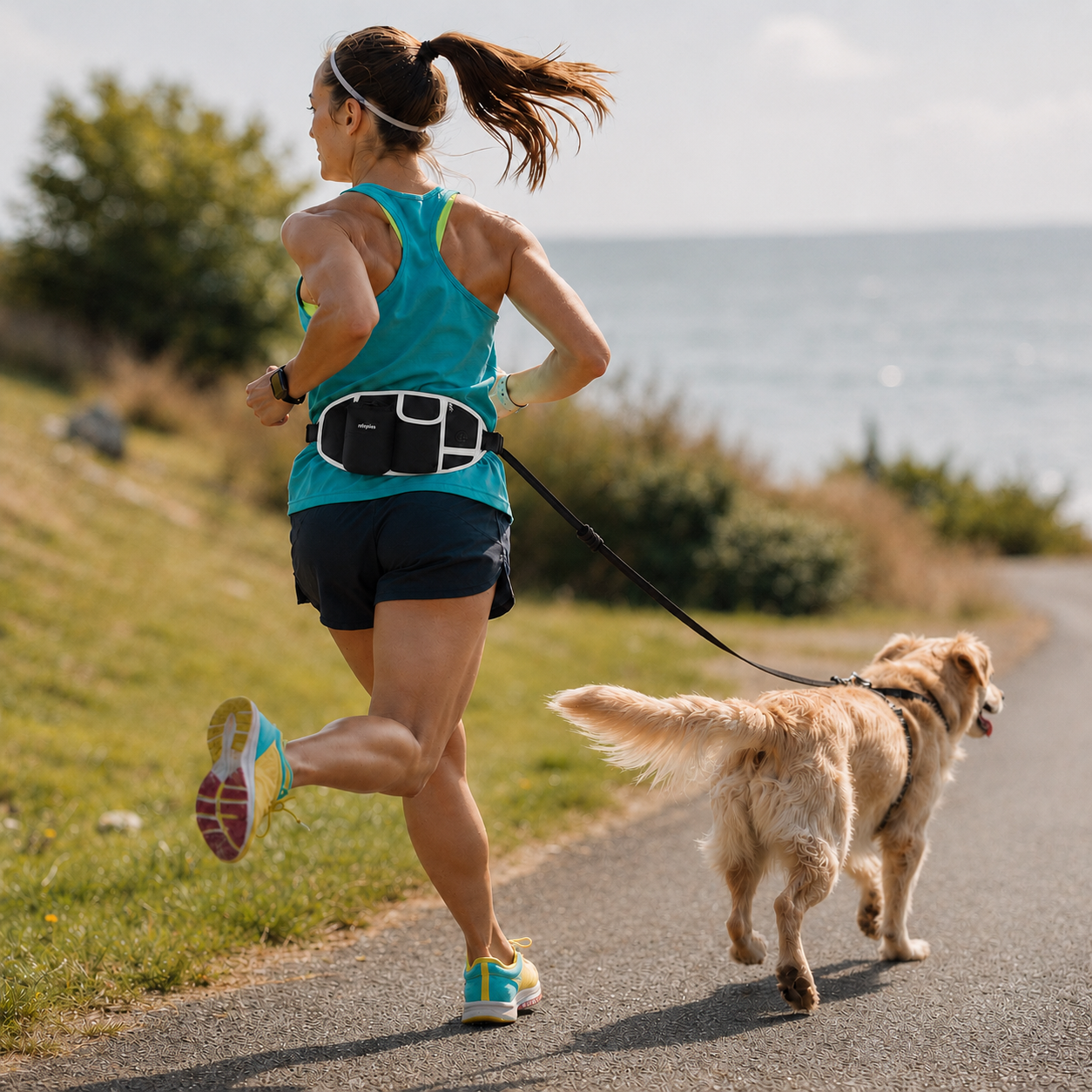 Hands-Free Dog Walking Waist Harness